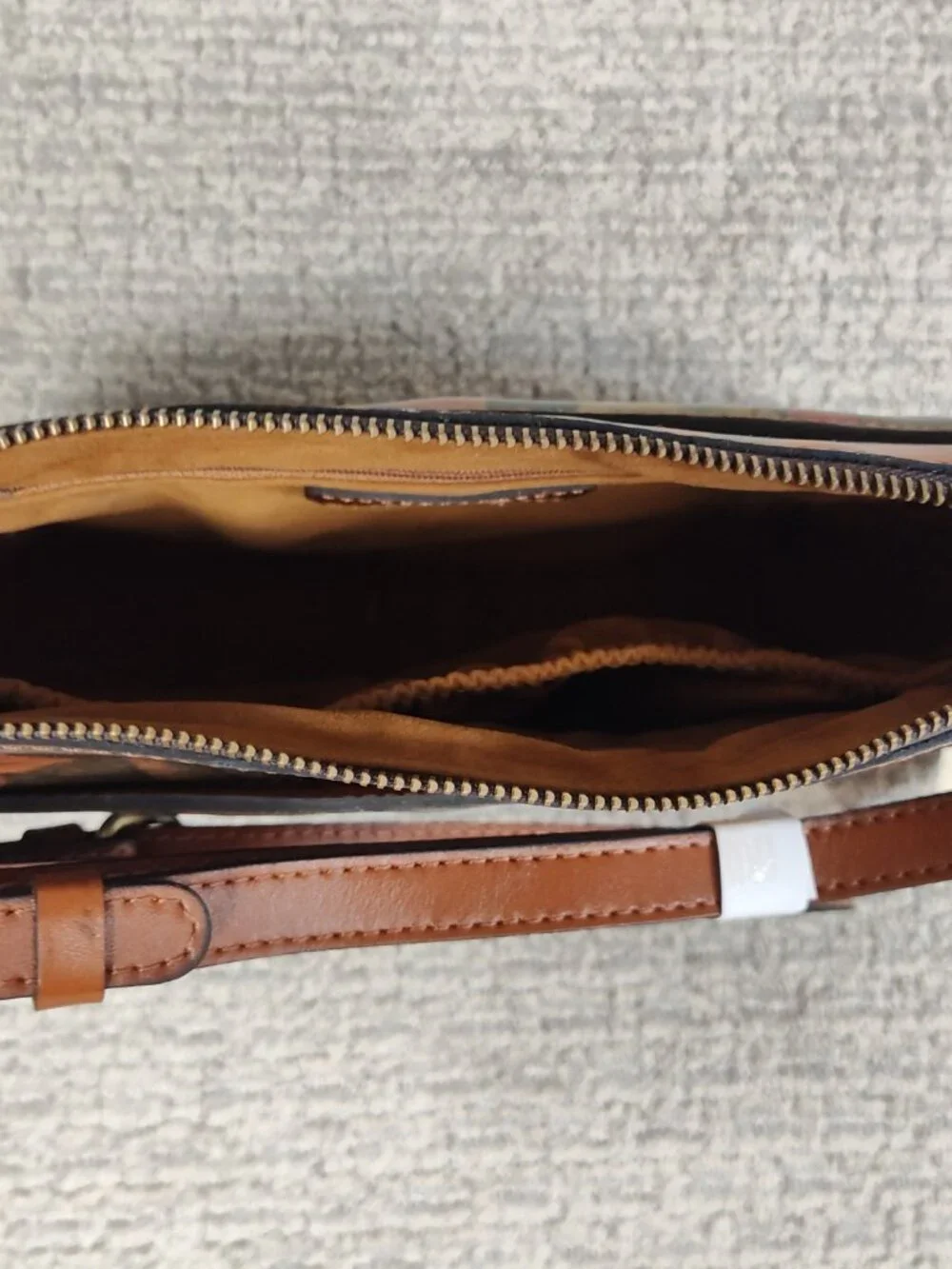 NWT! Patricia Nash Leather Vallata Crossbody Purse in Multi Print Pattern